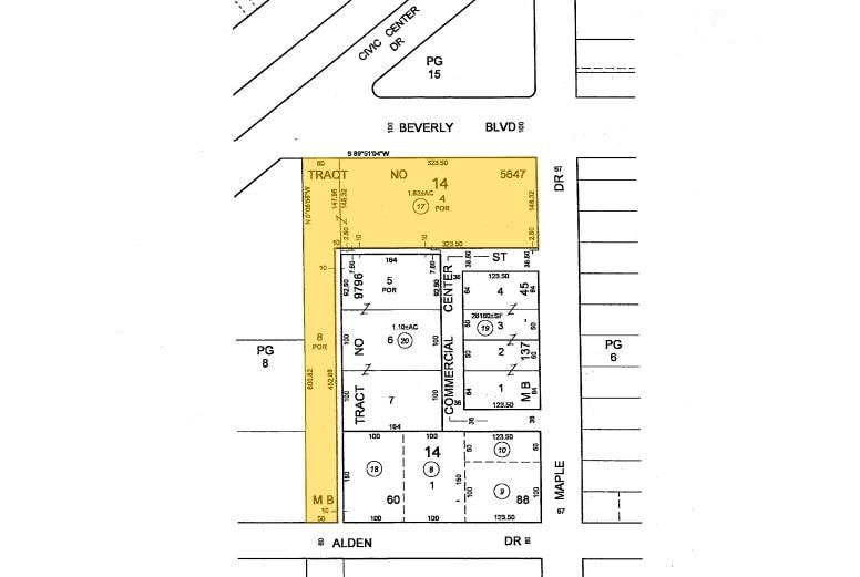 9242 Beverly Blvd, Beverly Hills, CA for lease - Plat Map - Image 2 of 17