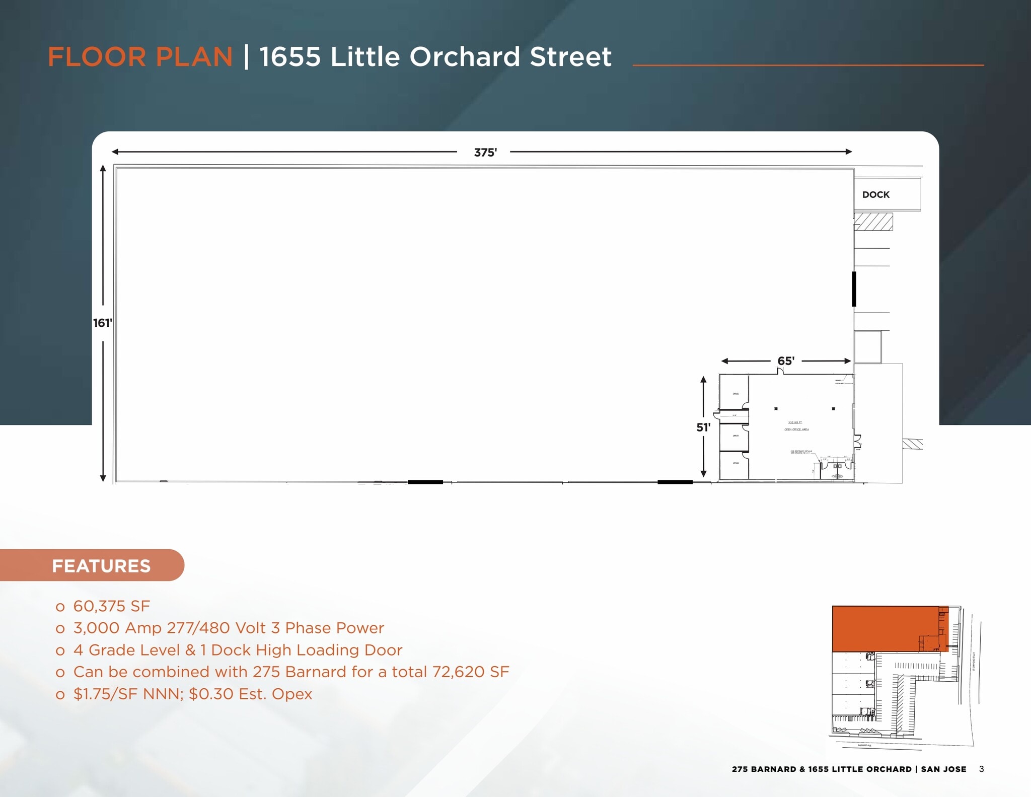 1655 Little Orchard St, San Jose, CA for lease Floor Plan- Image 1 of 2