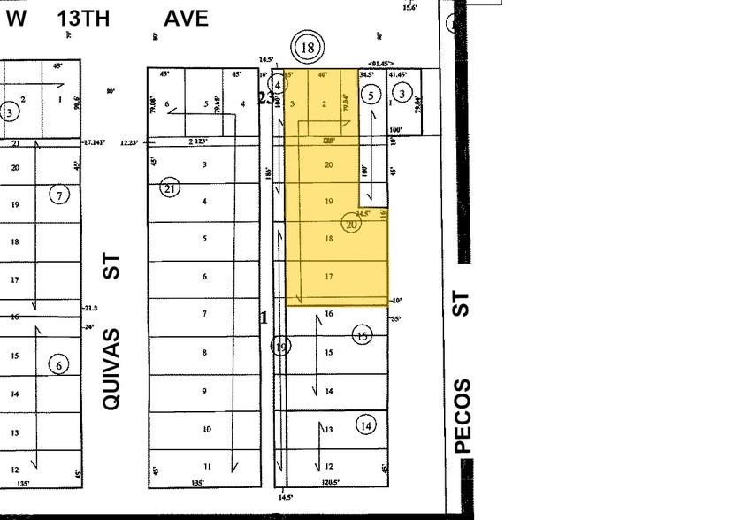 1520 W 13th Ave, Denver, CO for lease - Plat Map - Image 3 of 22