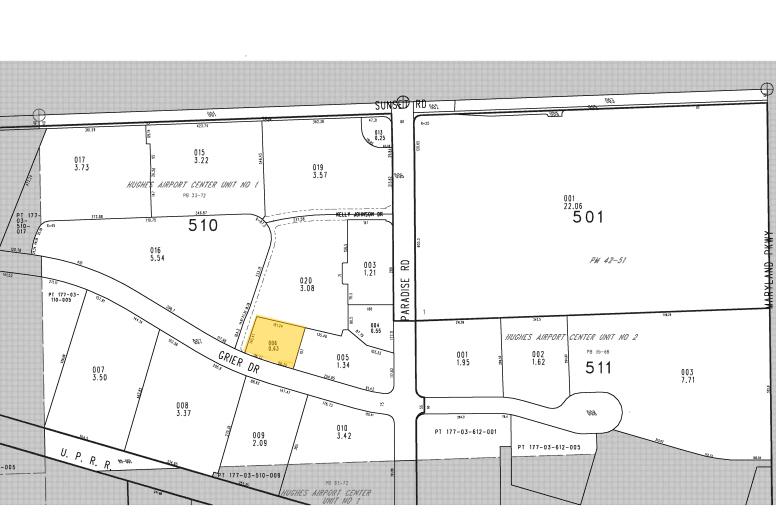 900 Grier Dr, Las Vegas, NV for lease - Plat Map - Image 3 of 22