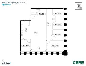 1175 Peachtree St NE, Atlanta, GA for lease Floor Plan- Image 1 of 1