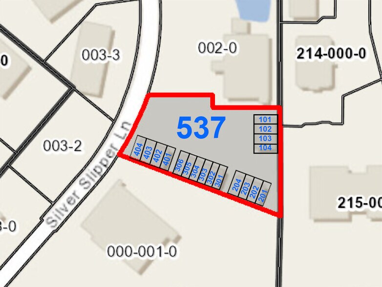537 Silver Slipper Ln, Tallahassee, FL à louer - Plan de site - Image 2 de 4