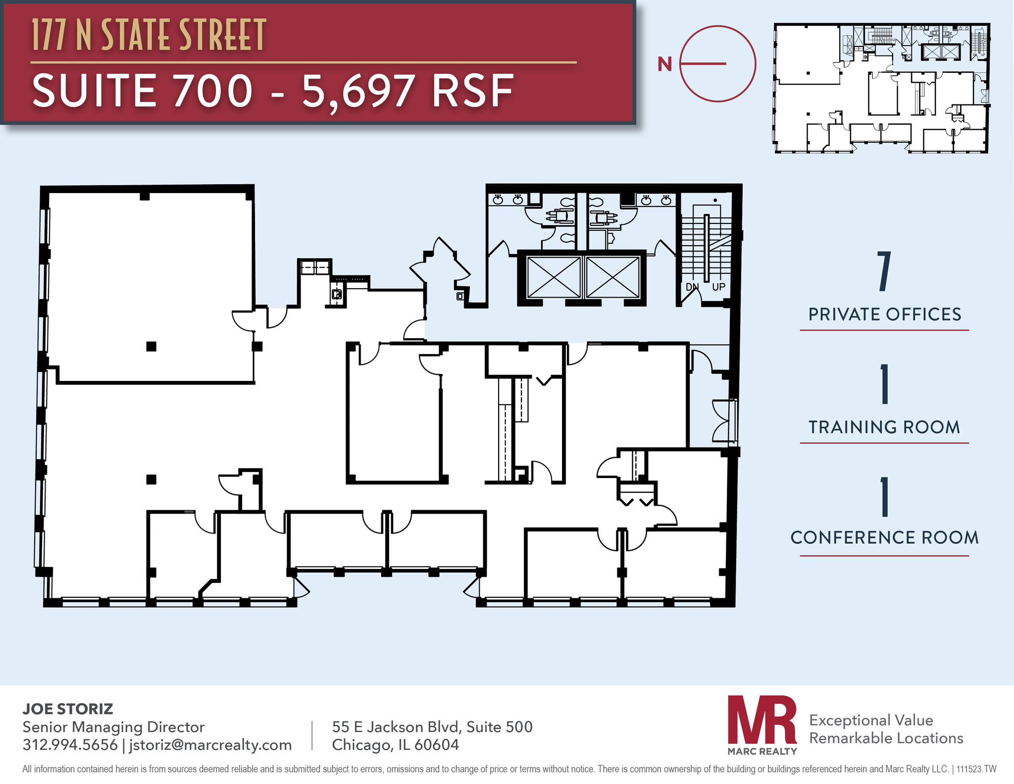 177-191 N State St, Chicago, IL for lease Floor Plan- Image 1 of 9