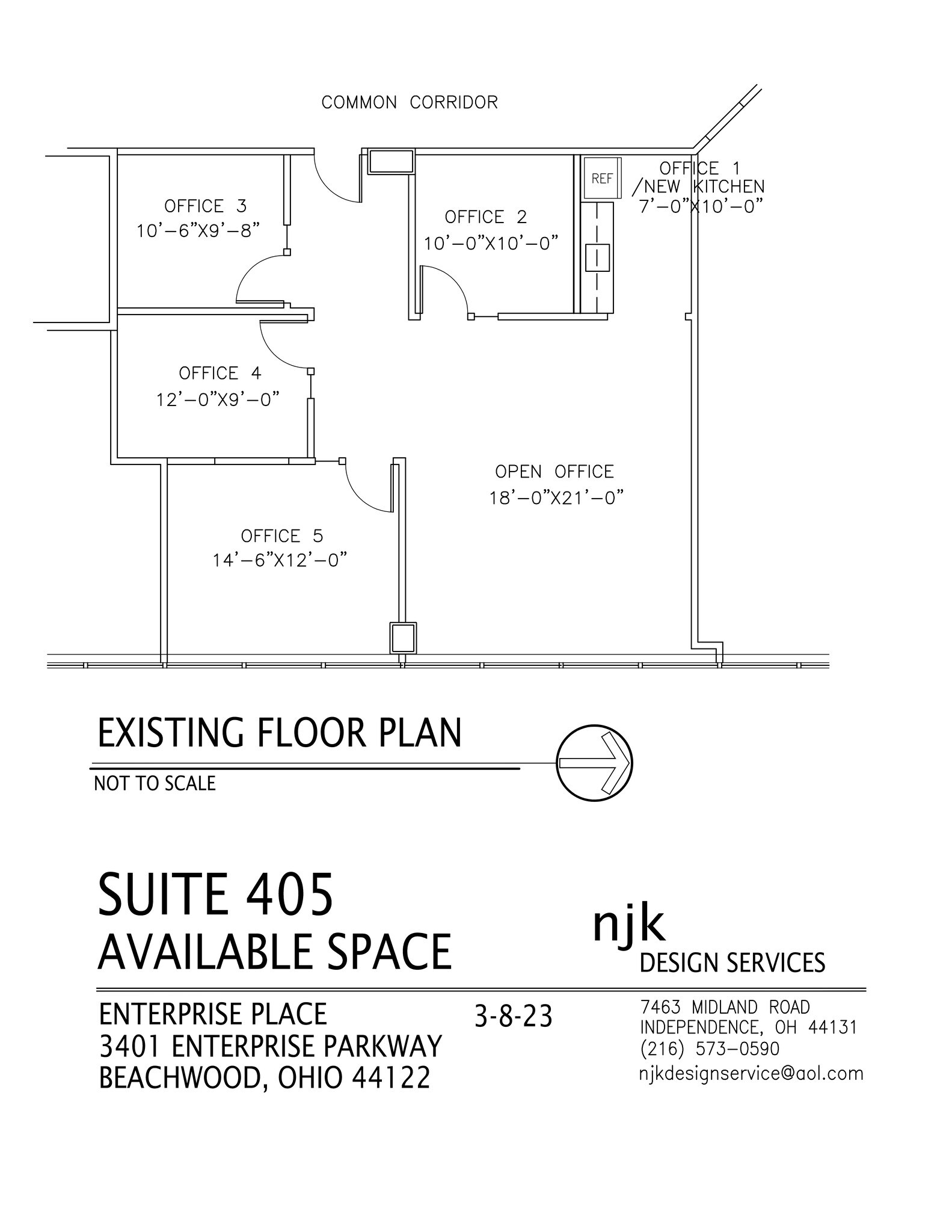 3401 Enterprise Pky, Beachwood, OH à louer Plan d’étage- Image 1 de 1