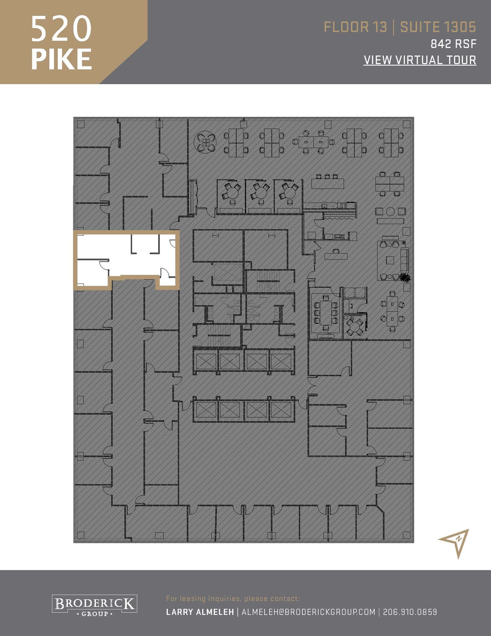 520 Pike St, Seattle, WA à louer Plan d’étage- Image 1 de 1