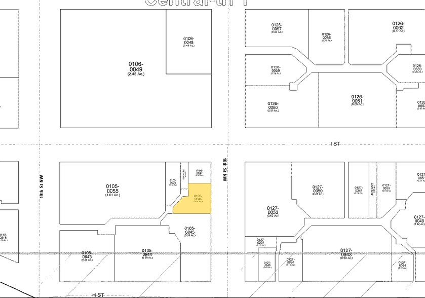 818 18th St NW, Washington, DC à louer - Plan cadastral - Image 2 de 5