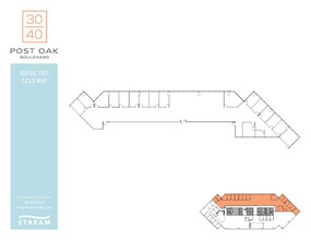 3040 Post Oak Blvd, Houston, TX à louer Plan d  tage- Image 1 de 1