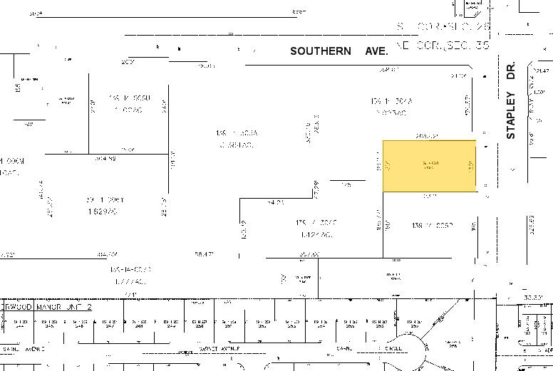 1236 S Stapley Dr, Mesa, AZ for sale - Plat Map - Image 2 of 2