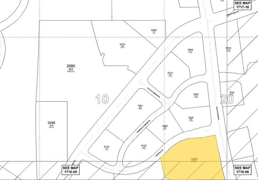 6131 Falls of Neuse Rd, Raleigh, NC à louer - Plan cadastral - Image 3 de 44