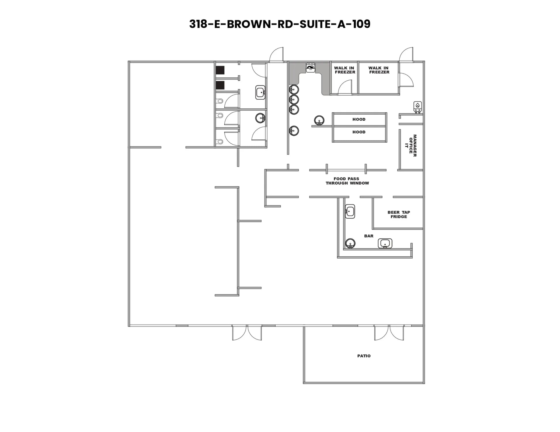 330 E Brown Rd, Mesa, AZ à louer Plan d’étage- Image 1 de 1