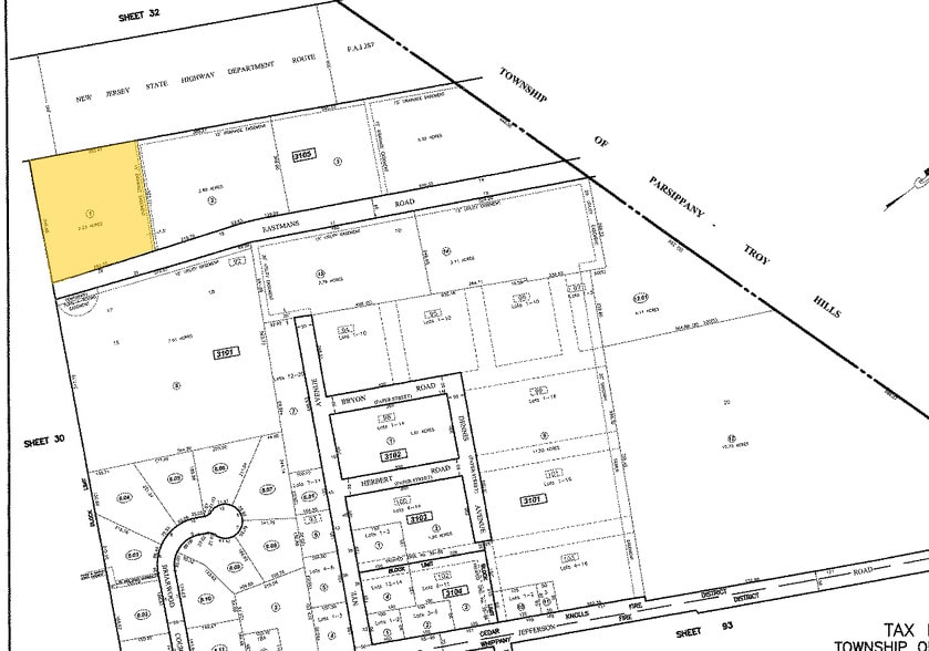 26 Eastmans Rd, Parsippany, NJ for sale - Plat Map - Image 3 of 23
