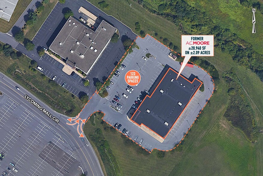 529 Lycoming Mall Cir, Pennsdale, PA à louer - Aérien - Image 2 de 2