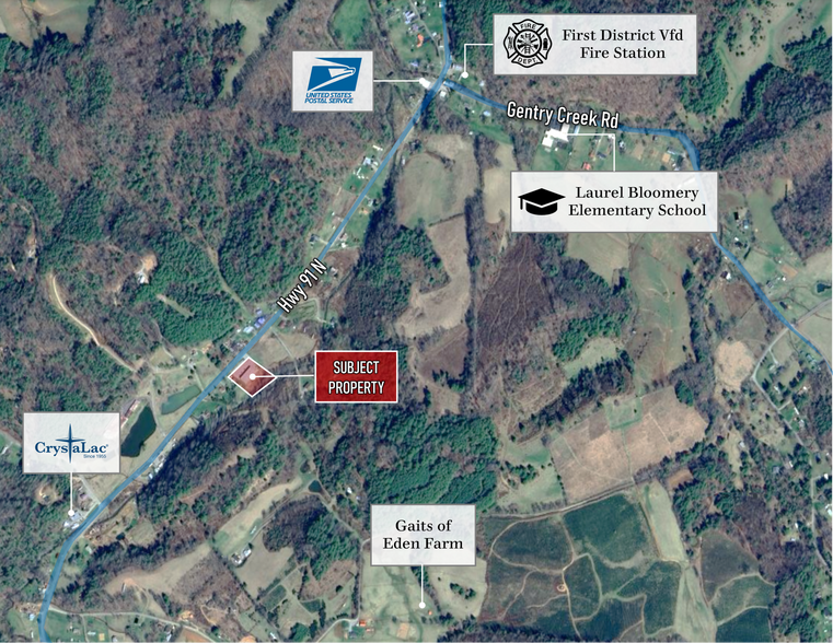 6600 Highway 91 N, Laurel Bloomery, TN à vendre - Aérien - Image 3 de 4