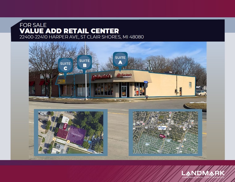 22400-22410 Harper Ave, Saint Clair Shores, MI for lease - Building Photo - Image 1 of 3