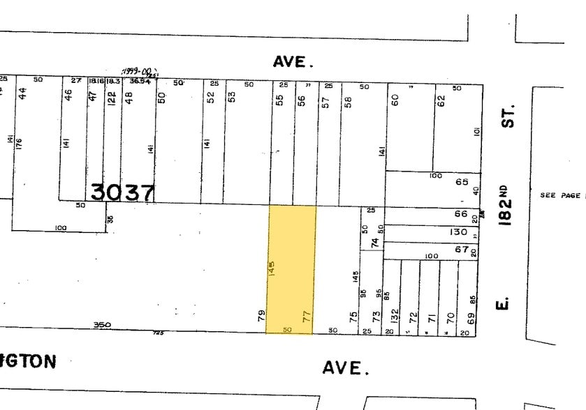 2179 Washington Ave, Bronx, NY for sale - Plat Map - Image 2 of 3
