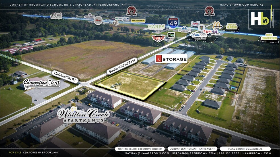 Brookland School Rd. w, Brookland, AR for sale - Building Photo - Image 3 of 9