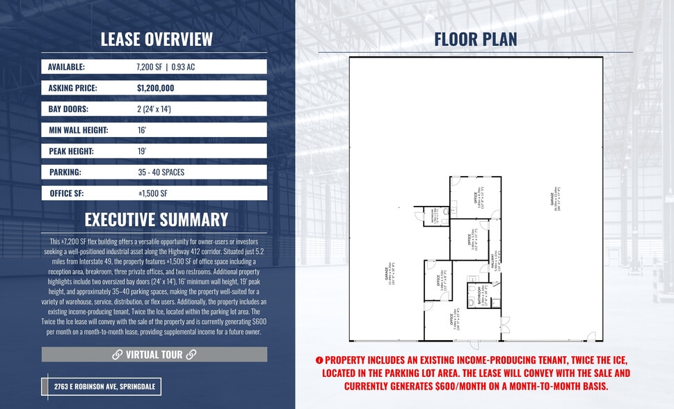2763 E Robinson Ave, Springdale, AR à vendre - Plan d’étage - Image 2 de 14