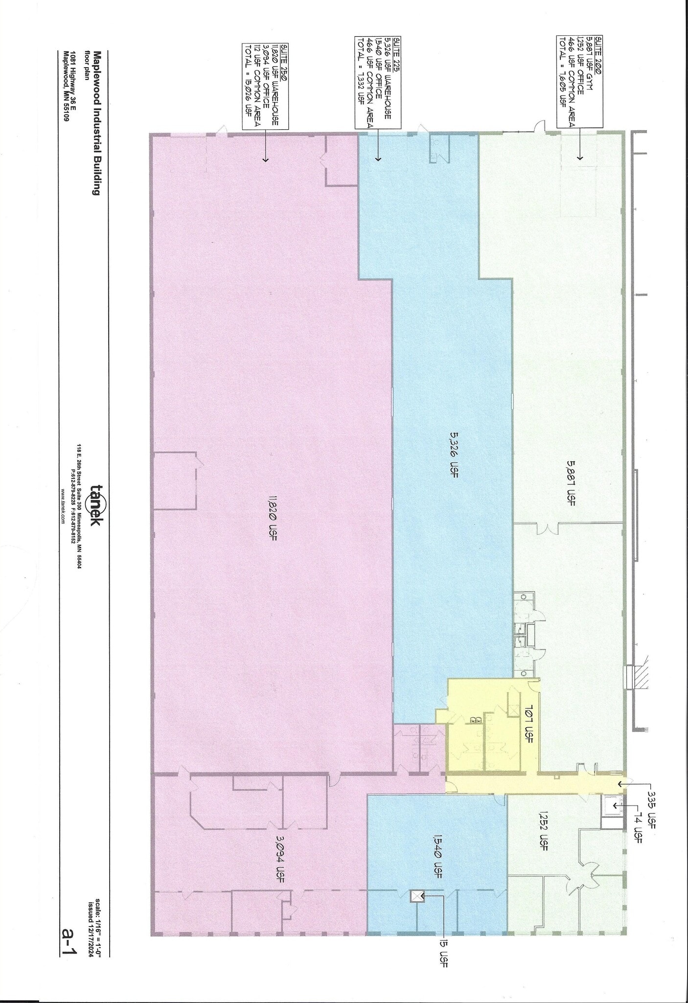 1081 E Highway 36, Maplewood, MN for lease Floor Plan- Image 1 of 1