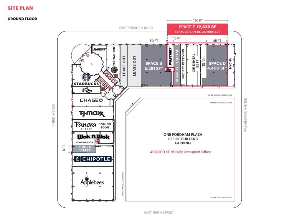 1 Fordham Plz, Bronx, NY for lease Floor Plan- Image 1 of 1