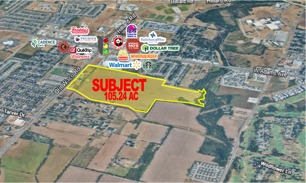 415 Old Waco Rd, Temple, TX à vendre - Aérien - Image 1 de 2