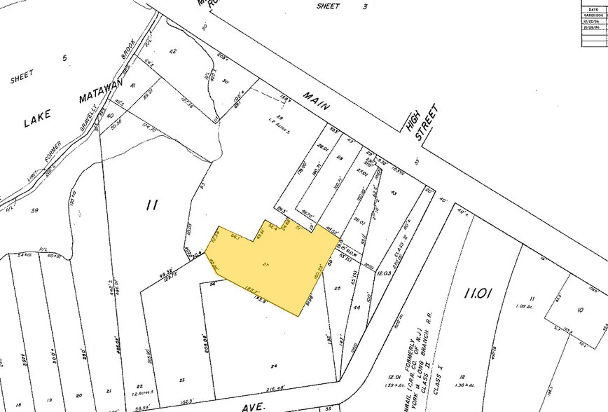 35 Main St, Matawan, NJ à louer - Plan cadastral - Image 2 de 9