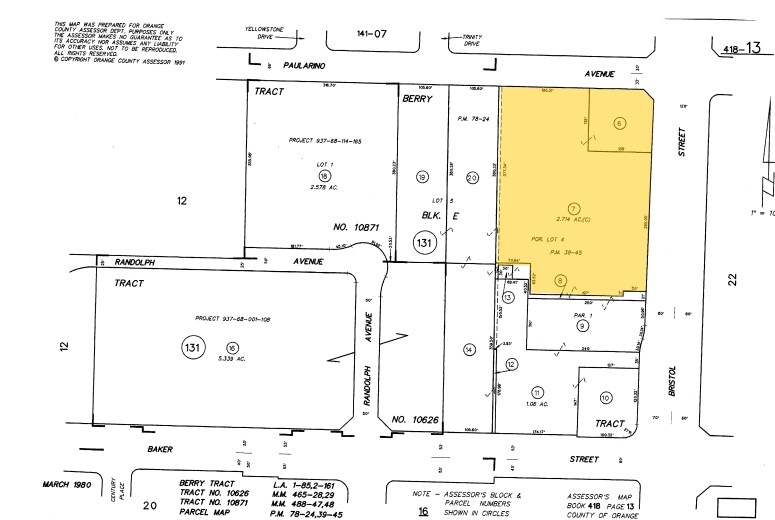 3033 Bristol St, Costa Mesa, CA à louer Plan cadastral- Image 1 de 11