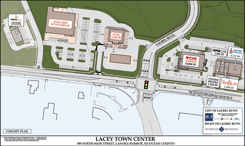 706 Us Highway 9, Lanoka Harbor, NJ à louer - Plan de site - Image 2 de 5