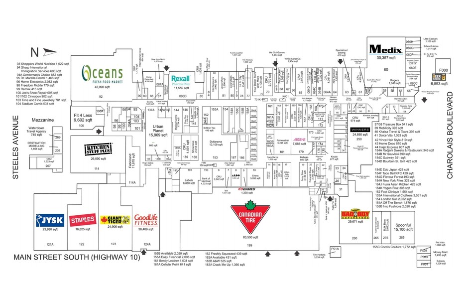 495-499 Main St S, Brampton, ON for lease - Site Plan - Image 3 of 3