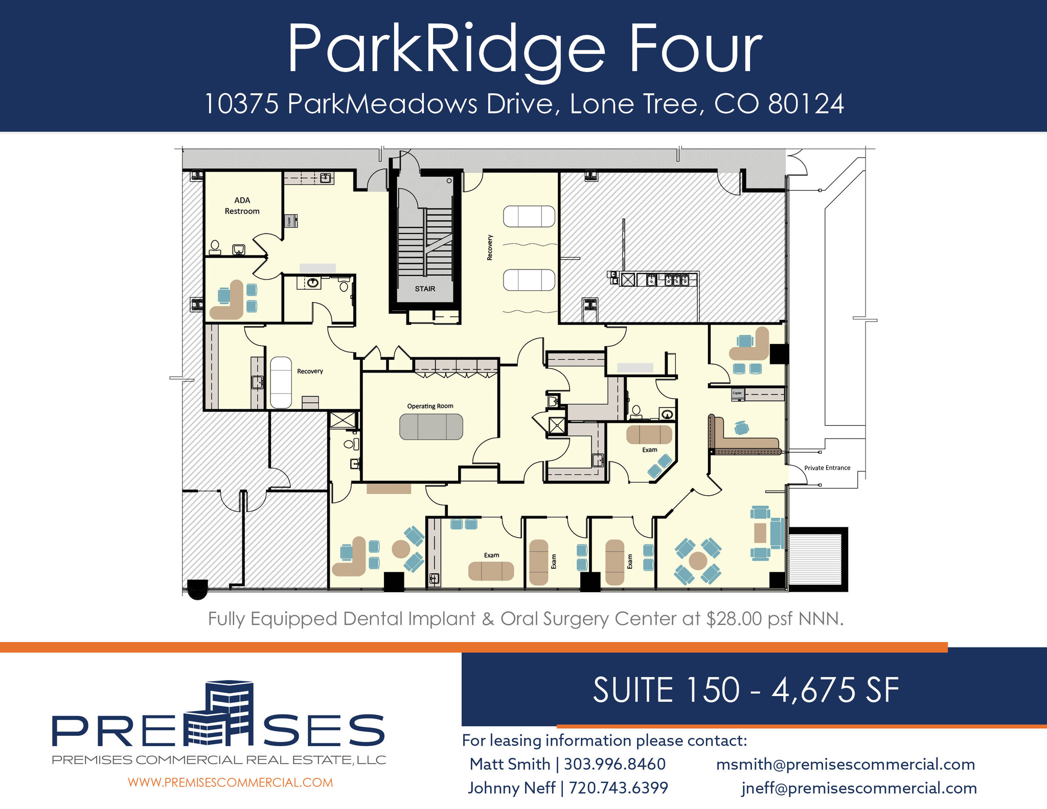 10375 Park Meadows Dr, Lone Tree, CO à louer Plan d’étage- Image 1 de 1