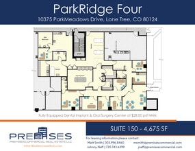 10375 Park Meadows Dr, Lone Tree, CO à louer Plan d’étage- Image 1 de 1
