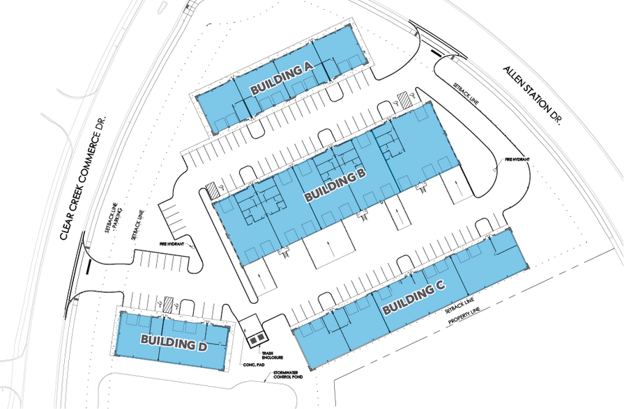 10836 Clear Creek Commerce Dr, Mint Hill, NC for lease - Site Plan - Image 2 of 17