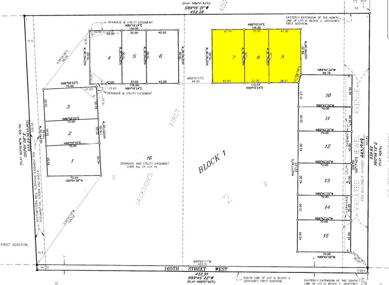 10523-10527 W 165th St, Lakeville, MN for sale - Plat Map - Image 2 of 8