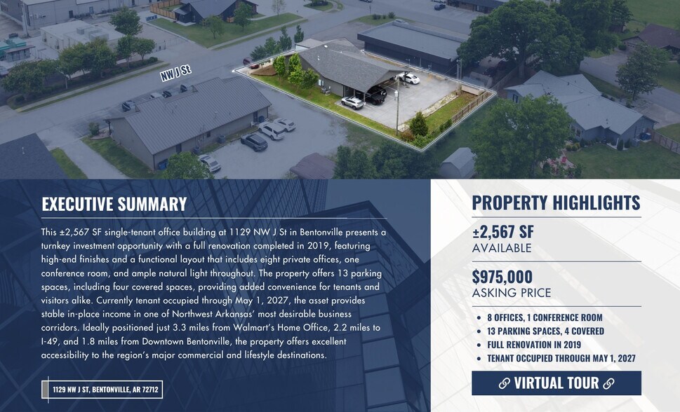 1129 NW J St, Bentonville, AR à vendre - Photo du bâtiment - Image 2 de 7