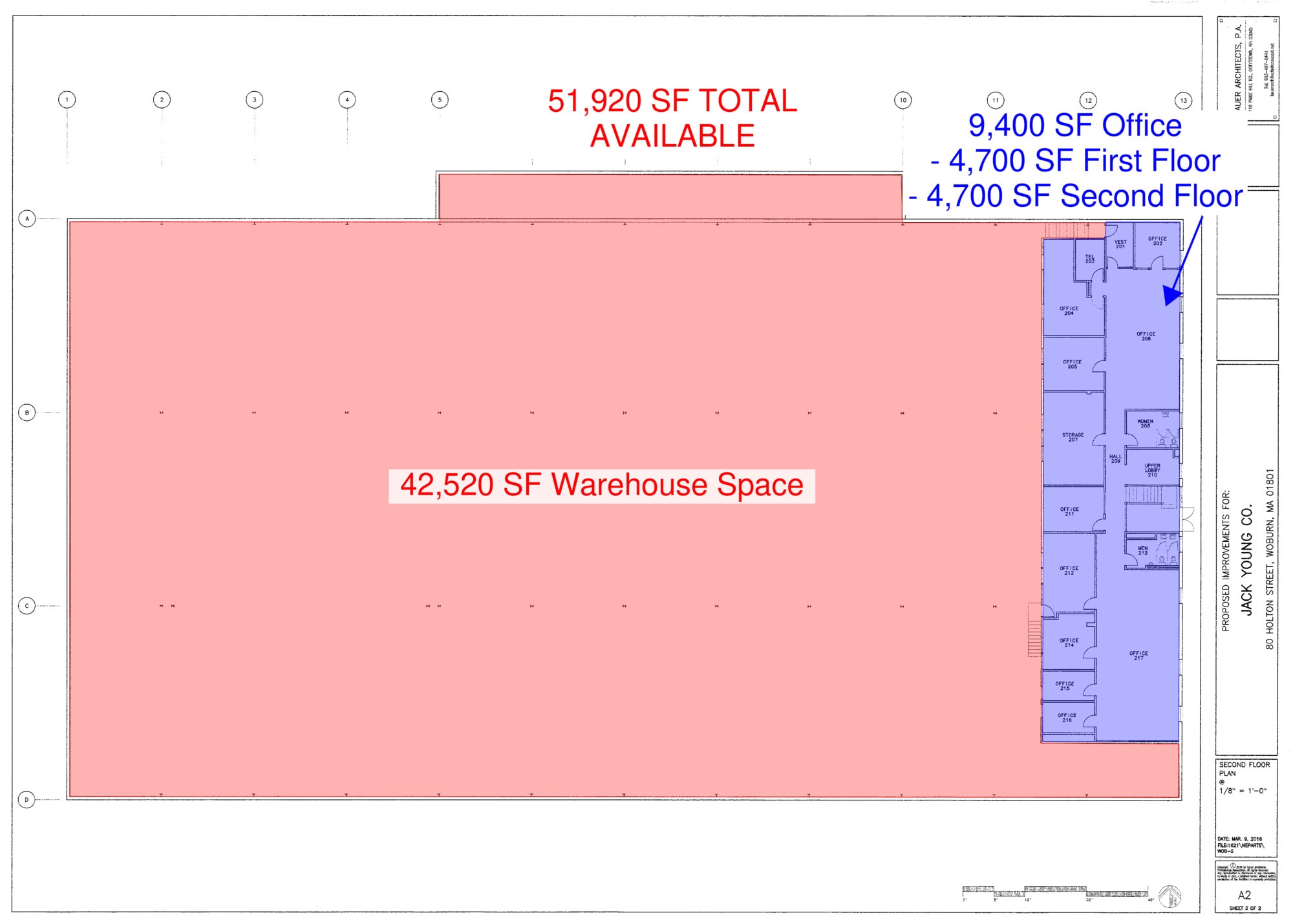 80 Holton St, Woburn, MA for lease Floor Plan- Image 1 of 1