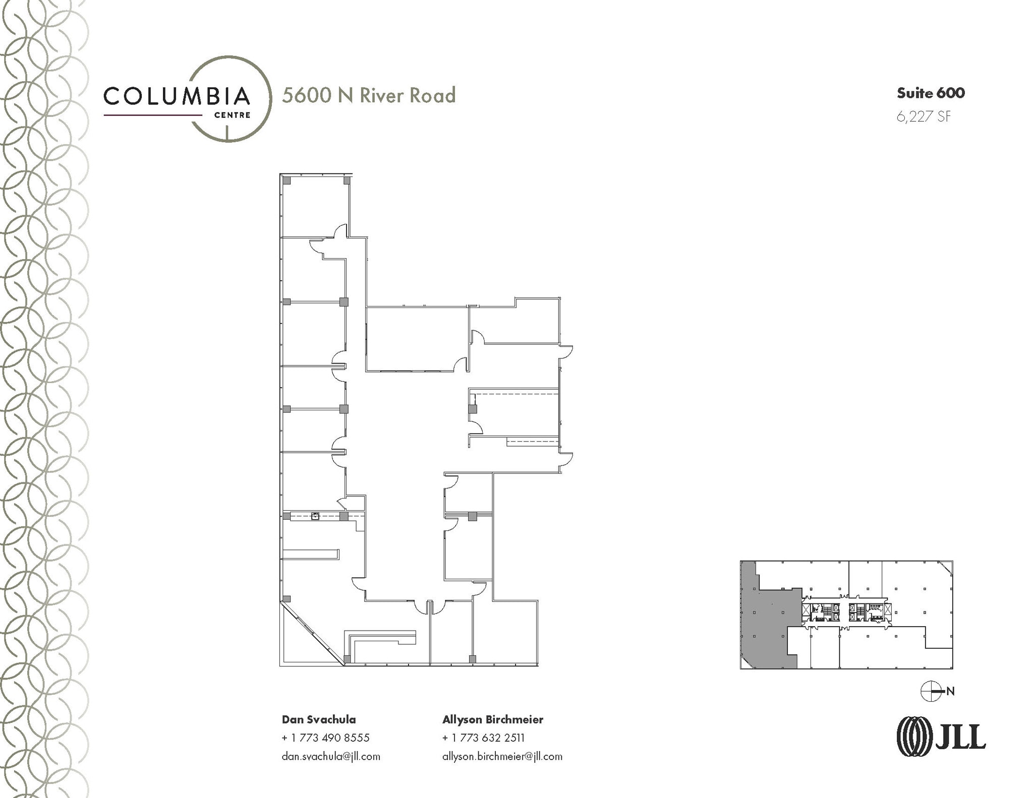 5600 N River Rd, Rosemont, IL for lease Floor Plan- Image 1 of 1