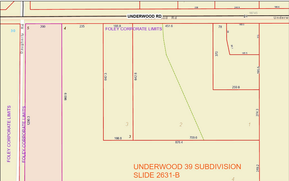 County Rd 24, Foley, AL à vendre - Plan cadastral - Image 2 de 8