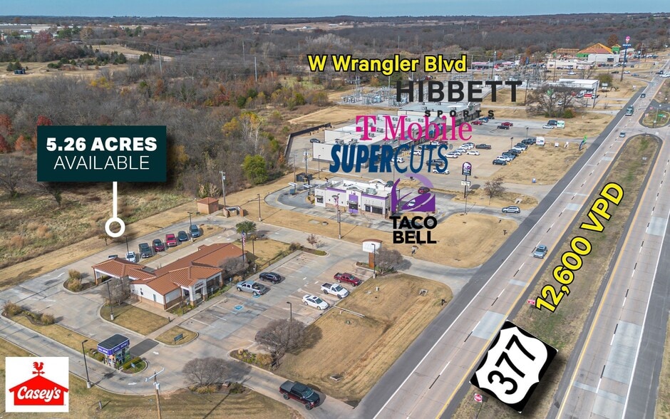 2221 N Milt Phillips Ave, Seminole, OK for sale - Aerial - Image 3 of 3