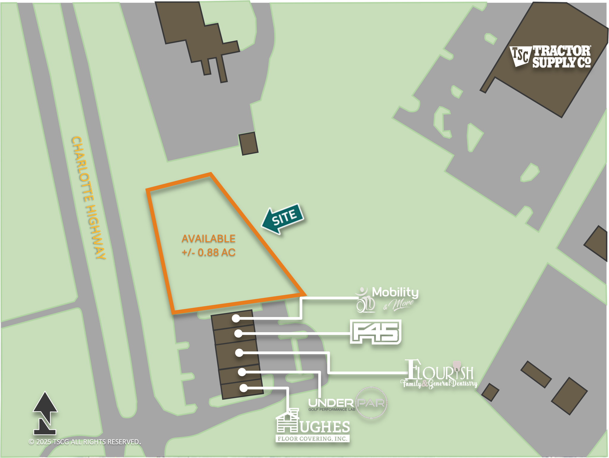 9400 9400- 9500 Charlotte hwy, Indian Land, SC for sale Site Plan- Image 1 of 2