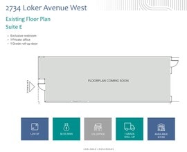 2720 Loker Ave W, Carlsbad, CA à louer Plan d’étage- Image 1 de 1
