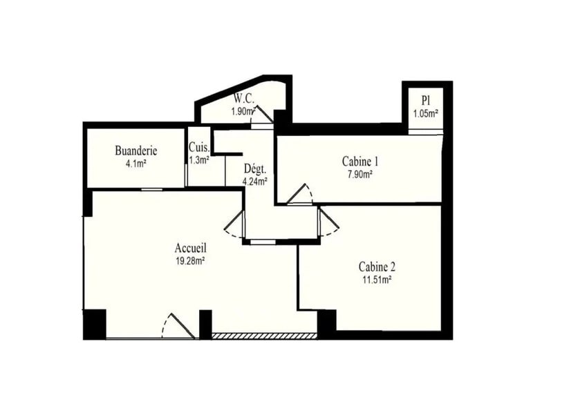 Commerce de détail dans Paris à vendre - Plan d’étage - Image 3 de 6