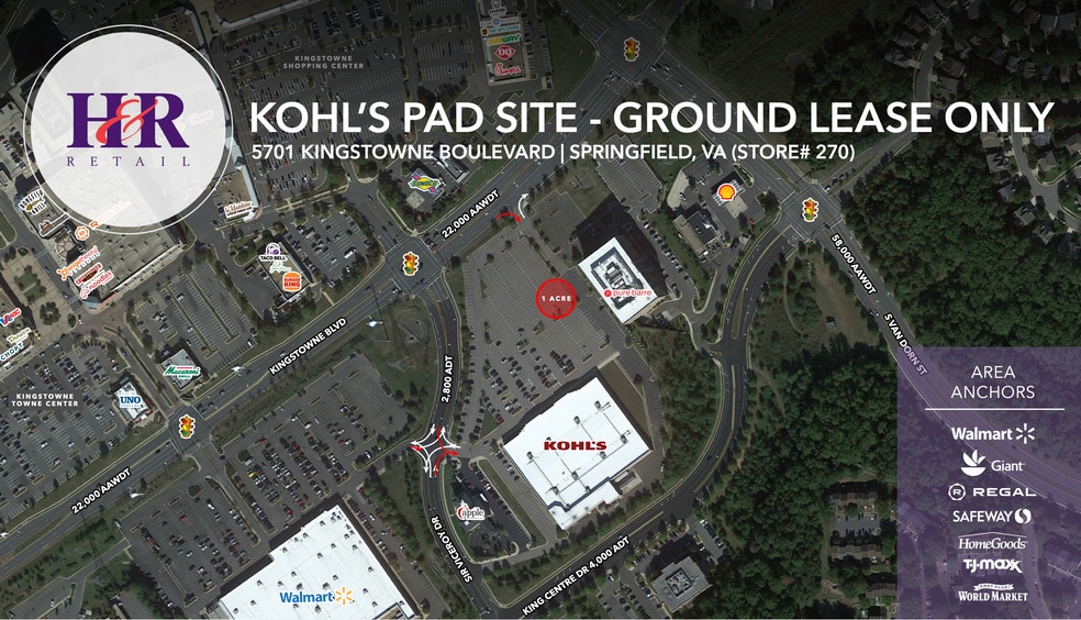 5701 Kingstowne Blvd, Alexandria, VA for lease - Aerial - Image 1 of 1
