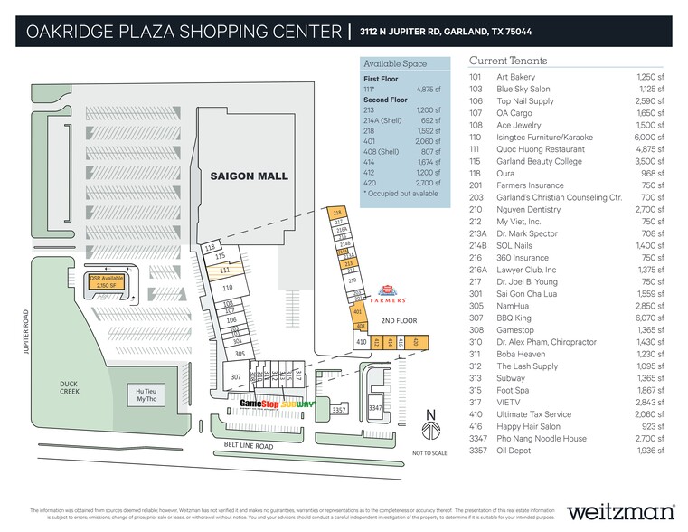 3112 N Jupiter Rd, Garland, TX for lease - Site Plan - Image 1 of 2