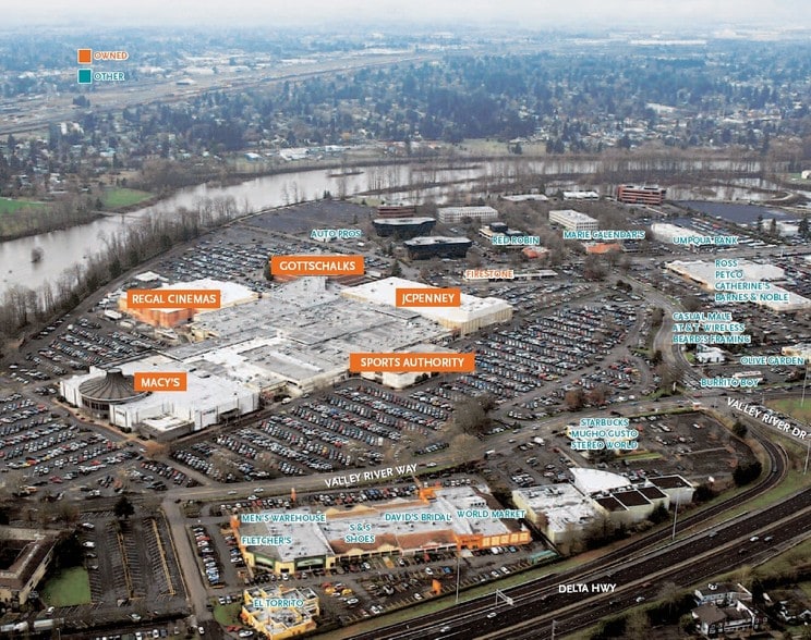 293 Valley River Ctr, Eugene, OR à louer - Aérien - Image 2 de 7
