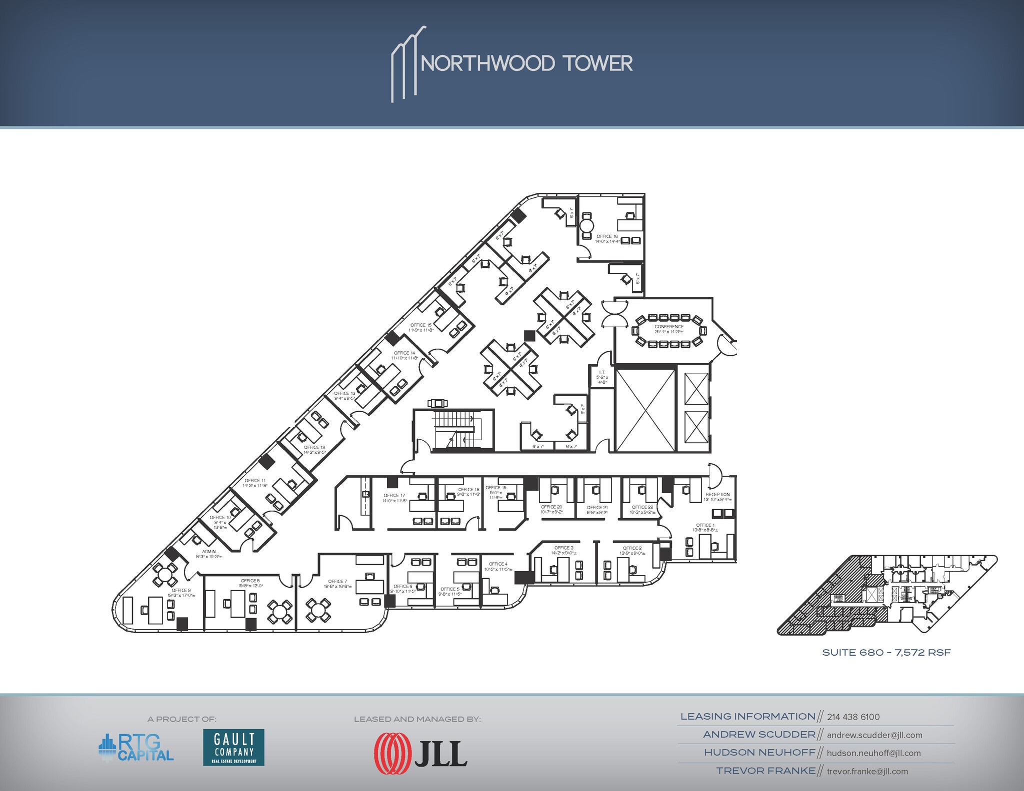 5757 Alpha Rd, Dallas, TX à louer Plan d’étage- Image 1 de 1