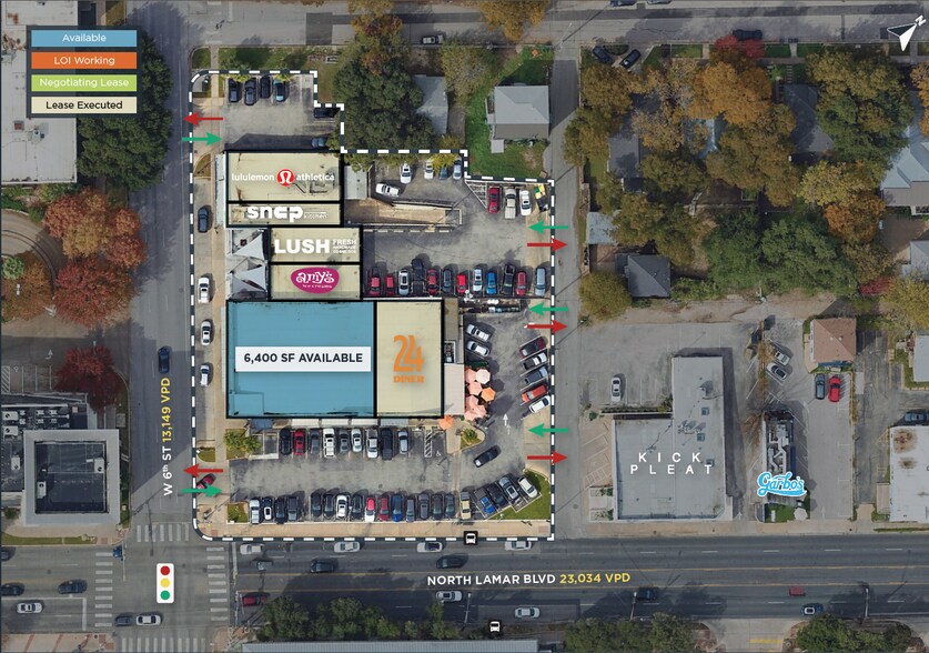 600 N Lamar Blvd N, Austin, TX à louer - Plan de site - Image 2 de 4