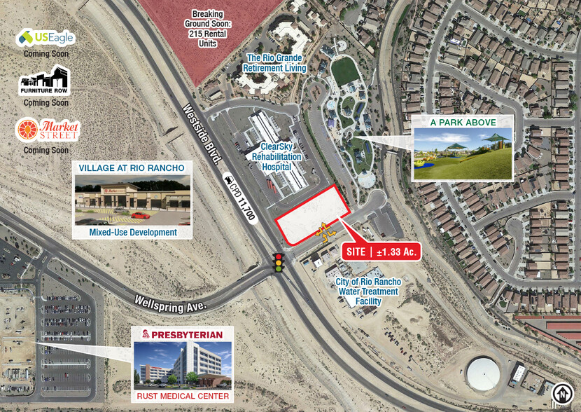 NEC Westside Blvd. & Wellspring Ave. SE, Rio Rancho, NM à vendre - Photo du b timent - Image 1 de 3