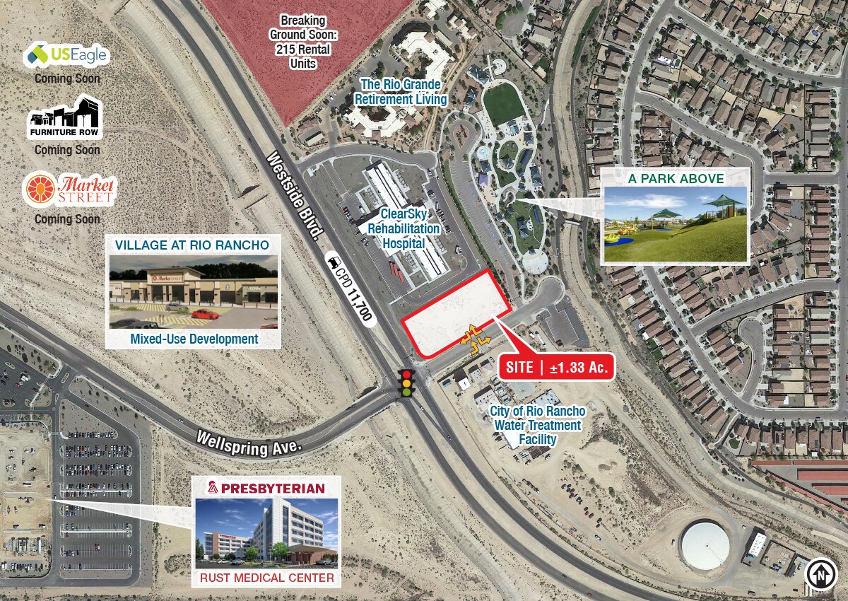 NEC Westside Blvd. & Wellspring Ave. SE, Rio Rancho, NM à vendre Photo du b timent- Image 1 de 4