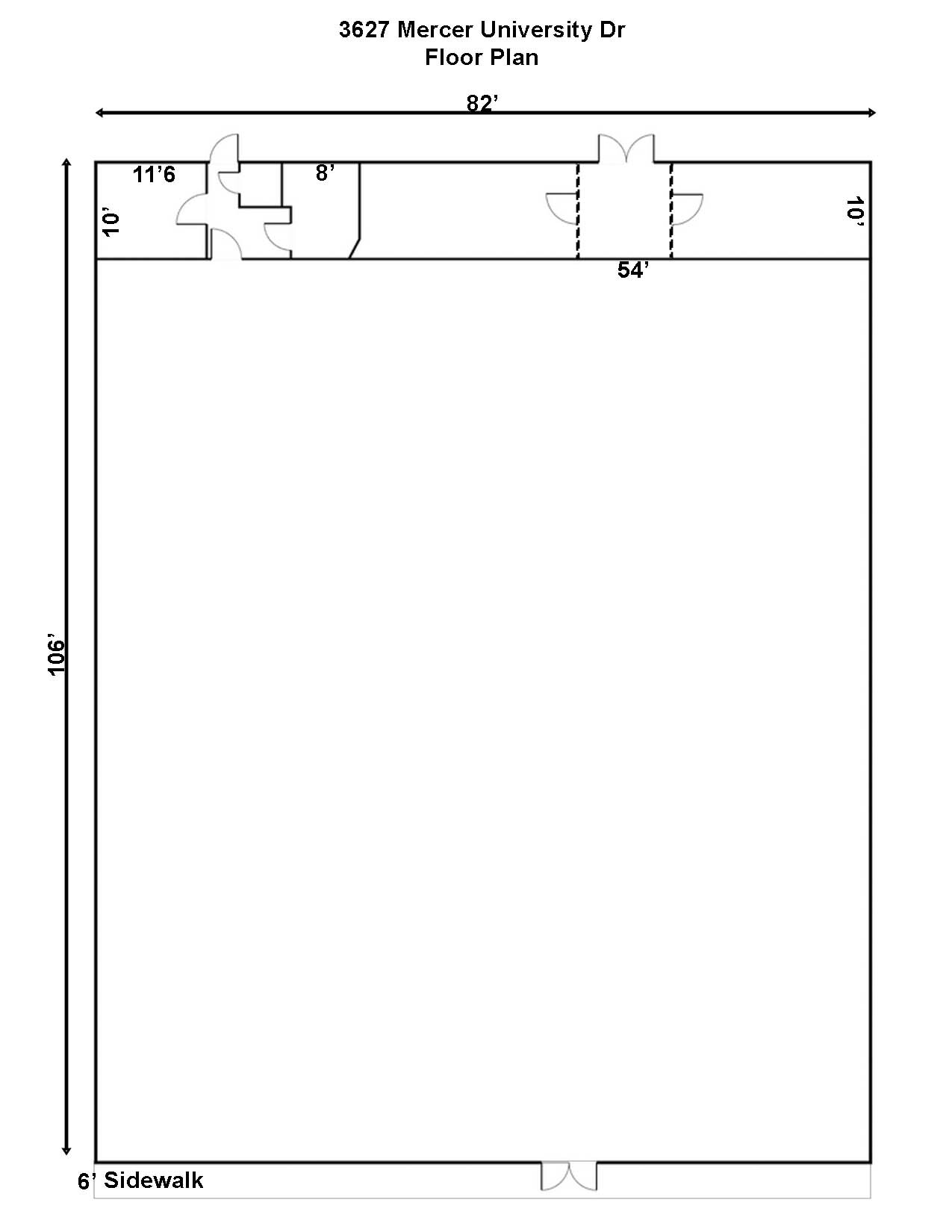 3627 Mercer University Dr, Macon-Bibb, GA for lease Interior Photo- Image 1 of 1