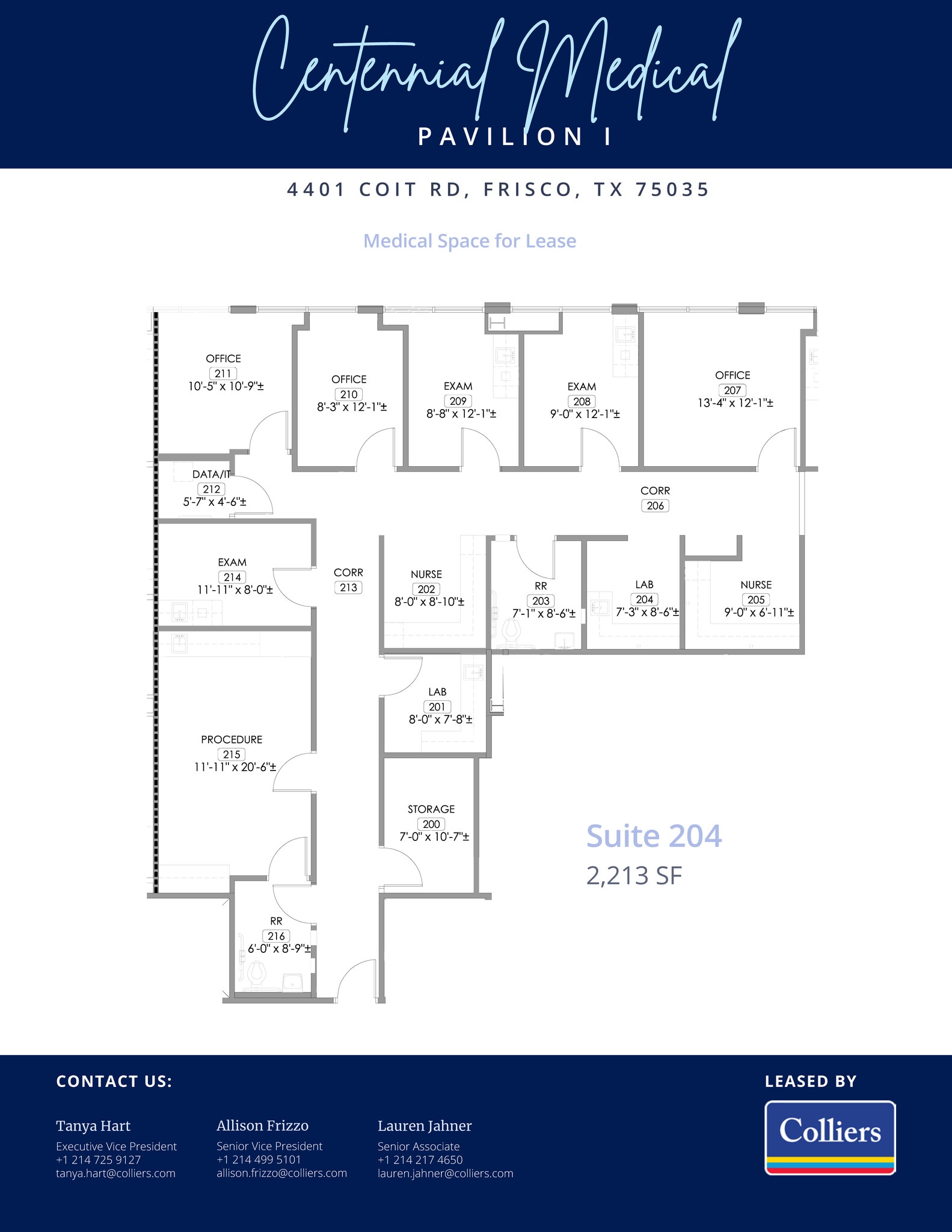 4401 Coit Rd, Frisco, TX à louer Plan d’étage- Image 1 de 1
