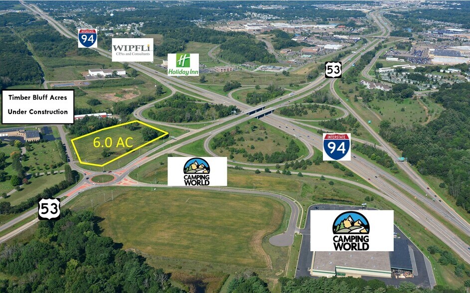 Highway 53, Eau Claire, WI for sale - Aerial - Image 1 of 2